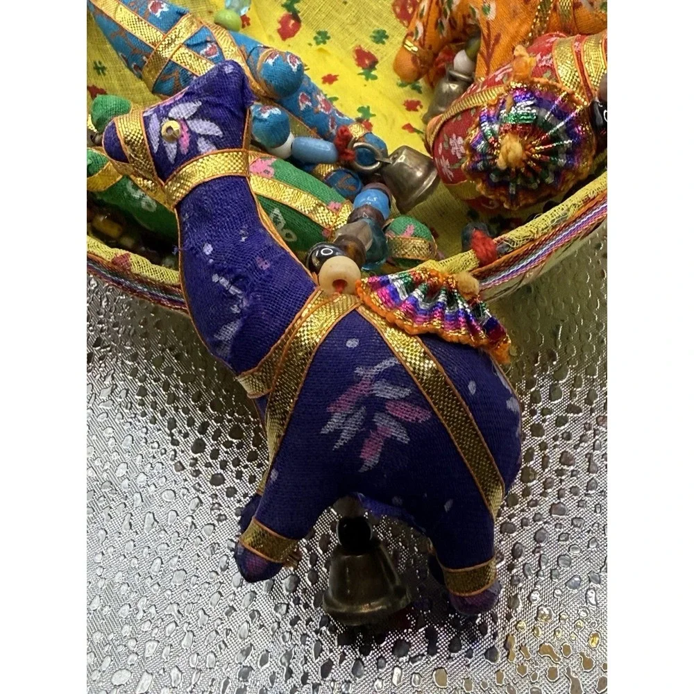 Indian Camel Umbrella Mobile Wall Hanging Puppets Boho Home Decor